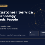 AI in customer service featured image showing the message “More Technology Still Needs People” with SEEOS branding, representing people, AI, operating models and nearshore customer service capacity.